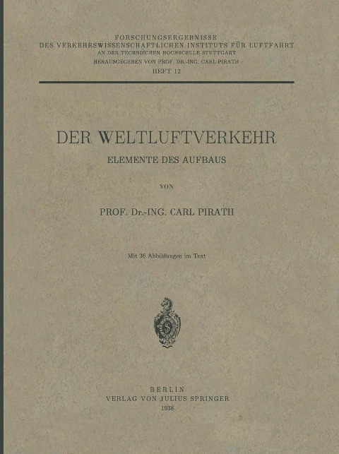 Der Weltluftverkehr - Carl Pirath