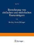 Berechnung von einfachen und mehrfachen Rautenträgern - Maria Eßlinger