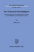 Cover-Bild zum Titel 'Der Verband als Beschuldigter?' von 'Yaron Levy'