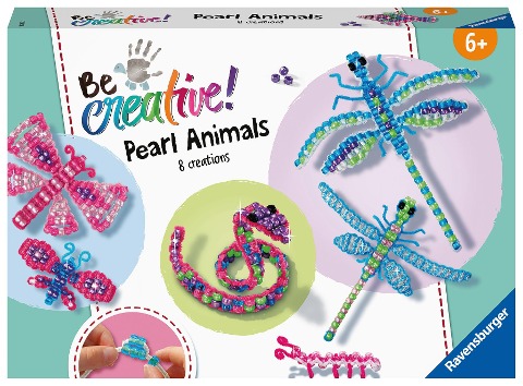 BeCreative Perlentiere fädeln, DIY für Kinder ab 6 Jahren - 