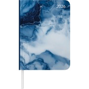 Cover-Bild zum Titel 'Daily Journal Marble 2026 - Taschen-Kalender A6 - Elefant - Day By Day - 352 Seiten - Notiz-Buch - Alpha Edition' von ''