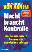 Cover-Bild zum Titel 'Macht braucht Kontrolle' von 'Hans Herbert von Arnim'