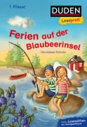 Cover-Bild zum Titel 'Duden Leseprofi - Ferien auf der Blaubeerinsel, 1. Klasse' von 'Hanneliese Schulze'