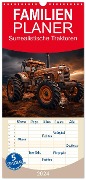 Familienplaner 2024 - Surrealistische Traktoren mit 5 Spalten (Wandkalender, 21 x 45 cm) CALVENDO - Steffen Gierok-Latniak
