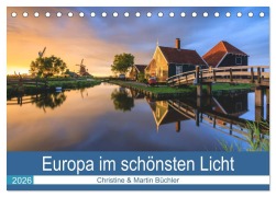 Cover-Bild zum Titel 'Europa im schönsten Licht (Tischkalender 2026 DIN A5 quer), CALVENDO Monatskalender' von 'Christine Büchler & Martin Büchler'