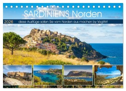 Cover-Bild zum Titel 'Sardiniens Norden (Tischkalender 2026 DIN A5 quer), CALVENDO Monatskalender' von 'VogtArt VogtArt'