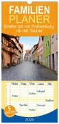 Familienplaner 2026 - Erlebe mit mir Rothenburg ob der Tauber mit 5 Spalten (Wandkalender, 21 x 45 cm) CALVENDO - Nadine Büscher
