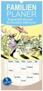 Cover-Bild zum Titel 'Familienplaner 2027 - Kawanabe Kyosai - Einhundert Dämonen mit 5 Spalten (Wandkalender, 21 x 45 cm) CALVENDO' von 'Timearts Kunstkalender'
