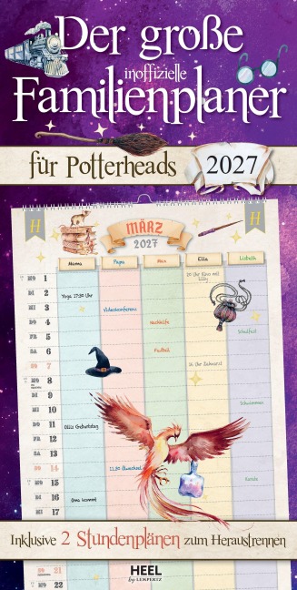 Der große inoffizielle Familienplaner für Potterheads Kalender 2027 - 