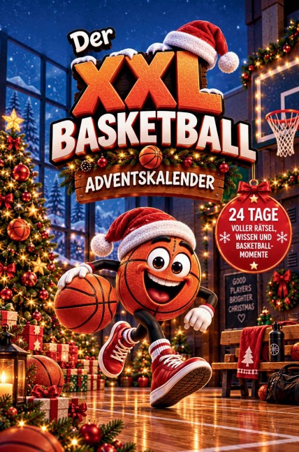 Der XXL Basketball-Adventskalender - 24 korbstarke Überraschungen mit Ausmalbildern, Rätseln, Mitmachseiten, kuriosen Fakten, unnützem Wissen - Frieda Frostbeule
