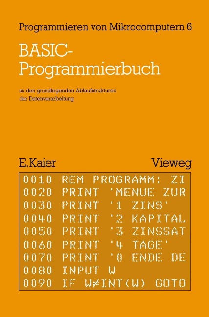 BASIC-Programmierbuch - Ekkehard Kaier