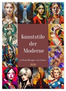Cover-Bild zum Titel 'Kunststile der Moderne in Darstellungen von Frauen (Wandkalender 2026 DIN A2 hoch), CALVENDO Monatskalender' von 'Werner Braun'
