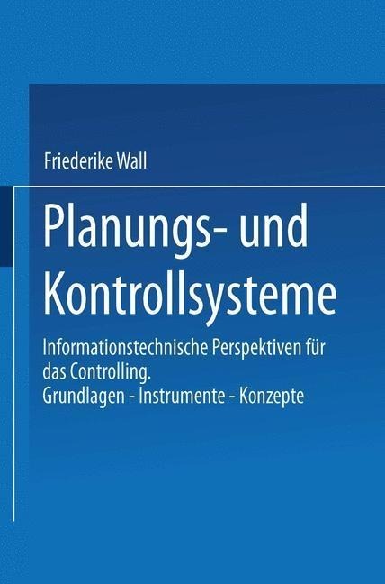 Planungs- und Kontrollsysteme - Friederike Wall