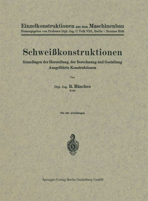 Schweißkonstruktionen - R. Hänchen