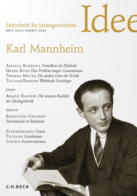 Zeitschrift für Ideengeschichte Heft XIX/3 Herbst 2025 - 