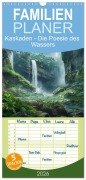 Cover-Bild zum Titel 'Familienplaner 2026 - Kaskaden - Die Poesie des Wassers mit 5 Spalten (Wandkalender, 21 x 45 cm) CALVENDO' von 'Simone Wunderlich'