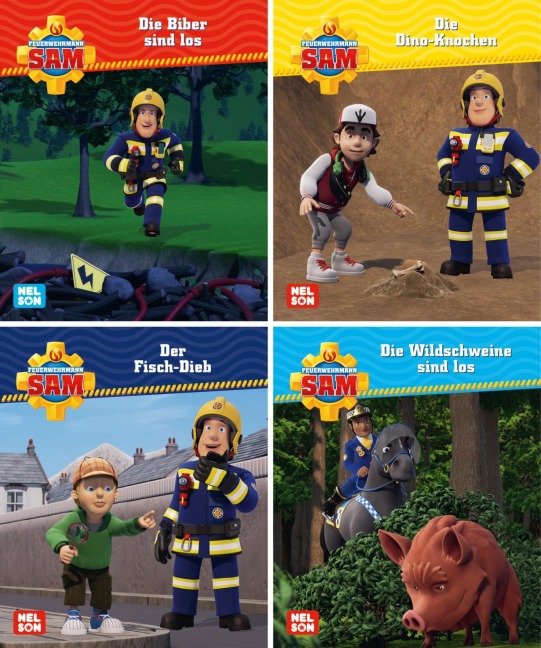Nelson Mini-Bücher: Feuerwehrmann Sam 25-28 - 