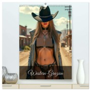 Western-Grazien (hochwertiger Premium Wandkalender 2026 DIN A2 hoch), Kunstdruck in Hochglanz - Ally Bee