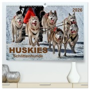 Cover-Bild zum Titel 'Huskies - Schlittenhunde (hochwertiger Premium Wandkalender 2026 DIN A2 quer), Kunstdruck in Hochglanz' von 'Peter Roder'