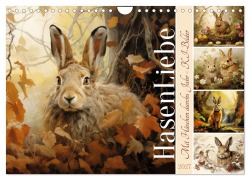 Cover-Bild zum Titel 'Hasenliebe (Wandkalender 2027 DIN A4 quer), CALVENDO Monatskalender' von 'Sabine Löwer'