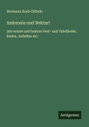 Cover-Bild zum Titel 'Ambrosia und Nektar!' von 'Hermann Korb-Döbeln'