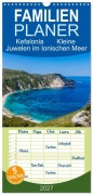 Cover-Bild zum Titel 'Familienplaner 2027 - Kefalonia Kleine Juwelen im Ionischen Meer mit 5 Spalten (Wandkalender, 21 x 45 cm) CALVENDO' von 'Mike Steffl'