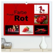 Cover-Bild zum Titel 'Powerfarbe Rot (hochwertiger Premium Wandkalender 2027 DIN A2 quer), Kunstdruck in Hochglanz' von 'Christiane Calmbacher'