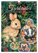 Cover-Bild zum Titel 'Tierkinder - Niedliche illustrierte Wildtiere in Wald und Flur (Wandkalender 2027 DIN A3 hoch), CALVENDO Monatskalender' von 'Anja Frost'