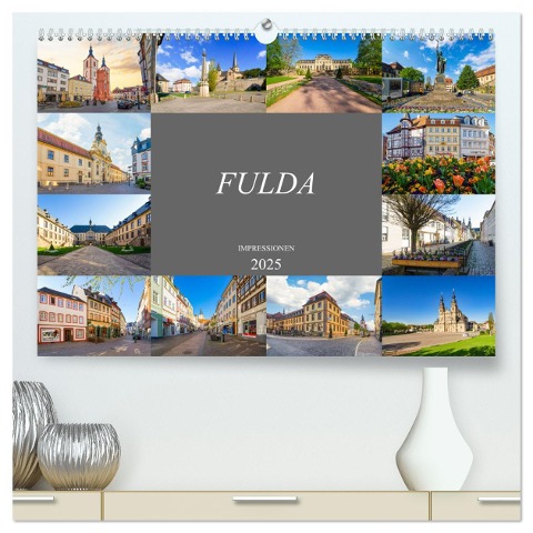 Fulda Impressionen (hochwertiger Premium Wandkalender 2025 DIN A2 quer), Kunstdruck in Hochglanz - Dirk Meutzner