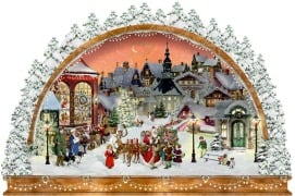 Cover-Bild zum Titel 'A3-Wand-Adventskalender - Nostalgischer Lichterbogen' von ''