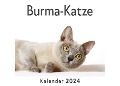 Burma-Katze (Wandkalender 2024, Kalender DIN A4 quer, Monatskalender im Querformat mit Kalendarium, Das perfekte Geschenk) - Anna Müller