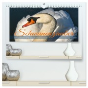 Cover-Bild zum Titel 'Schwanenzauber (hochwertiger Premium Wandkalender 2026 DIN A2 quer), Kunstdruck in Hochglanz' von 'Sabine Löwer'