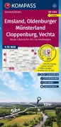 Cover-Bild zum Titel 'KOMPASS Fahrradkarte 3374 Emsland, Oldenburger Münsterland, Cloppenburg, Vechta mit Knotenpunkten 1:70.000' von ''