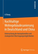 Cover-Bild zum Titel 'Nachhaltige Wohngebäudesanierung in Deutschland und China' von 'Ji Zhang'