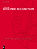 Cover-Bild zum Titel 'Manichäisch-türkische Texte' von 'Peter Zieme'