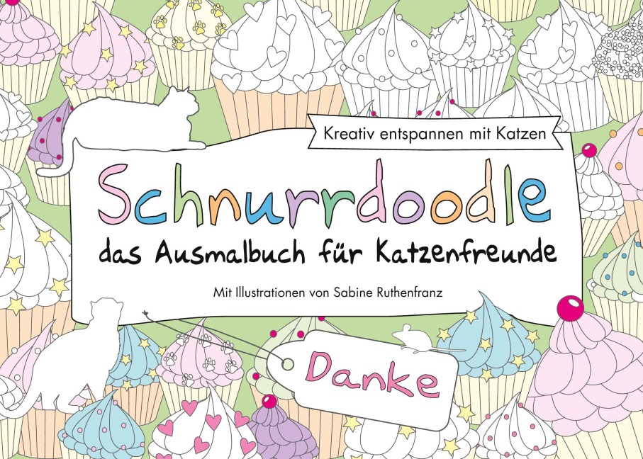 Schnurrdoodle - Danke - das Ausmalbuch für Katzenfreunde - Sabine Ruthenfranz