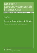 Cover-Bild zum Titel 'Fremde Texte - fremde Wörter' von 'Sara Costa'