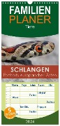 Familienplaner 2024 - Schlangen - Portraits europäischer Arten mit 5 Spalten (Wandkalender, 21 x 45 cm) CALVENDO - Kevin Eßer