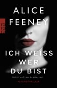 Cover-Bild zum Titel 'Ich weiß, wer du bist' von 'Alice Feeney'