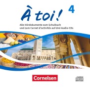 Cover-Bild zum Titel 'À toi ! Band 4 - Ausgabe 2022 - Audio-CDs - Audiomaterial zum Schulbuch und Carnet d'activités' von ''