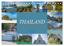 Cover-Bild zum Titel 'Thailand - Die Schönheit Asiens (Tischkalender 2026 DIN A5 quer), CALVENDO Monatskalender' von 'Dirk Meutzner'