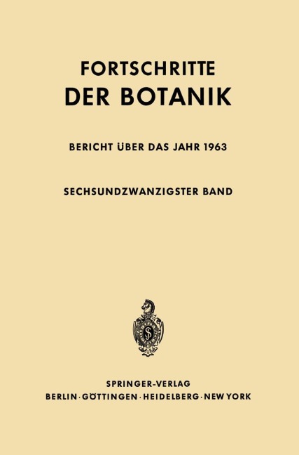 Bericht über das Jahr 1963 - Erwin Bünning, Heinz Ellenberg