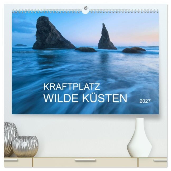Kraftplatz Wilde Küsten (hochwertiger Premium Wandkalender 2027 DIN A2 quer), Kunstdruck in Hochglanz - Christian Heeb