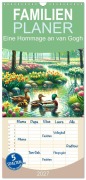 Cover-Bild zum Titel 'Familienplaner 2027 - Eine Hommage an van Gogh mit 5 Spalten (Wandkalender, 21 x 45 cm) CALVENDO' von 'Marco Warstat'