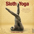 Sloth Yoga 2024 12 X 12 Wall Calendar - Willow Creek Press