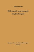 Cover-Bild zum Titel 'Differential- und Integral-Ungleichungen' von 'Wolfgang Walter'