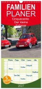 Cover-Bild zum Titel 'Familienplaner 2027 - Cinquecento Der kleine Italiener - 60 Jahre zeitloses Kultobjekt mit 5 Spalten (Wandkalender, 21 x 45 cm) CALVENDO' von 'Hanns-Peter Eisold'
