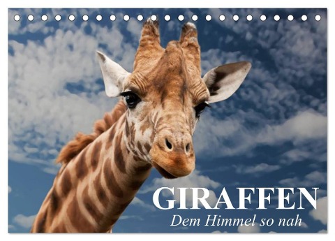 Giraffen. Dem Himmel so nah (Tischkalender 2025 DIN A5 quer), CALVENDO Monatskalender - Elisabeth Stanzer