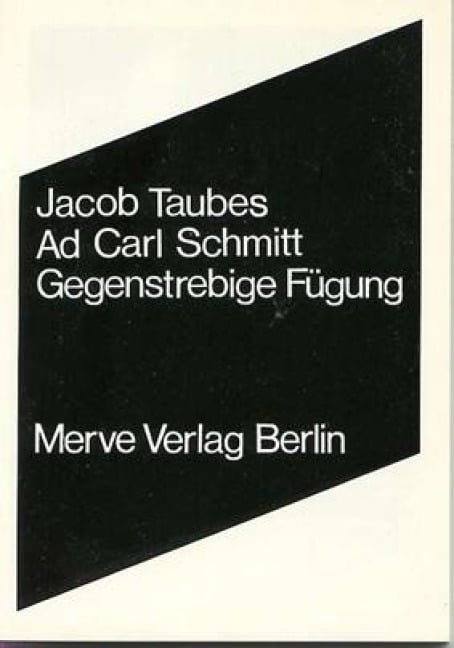 Ad Carl Schmitt - Jacob Taubes