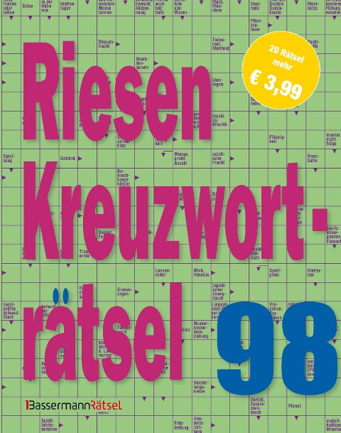 Riesen-Kreuzworträtsel 98 (5 Exemplare à 3,99 EUR) - Eberhard Krüger